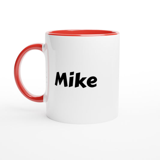 Mike voornaam mok - beker - kado collega - verjaardag - persoonlijke naam collega - cadeau beker in verschillende kleuren!