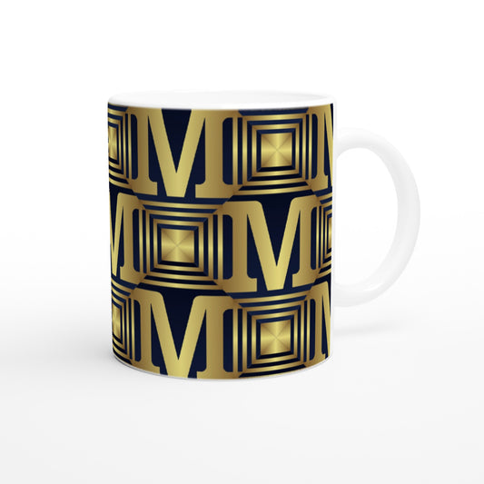 Letter M - Gold Mok - Beker