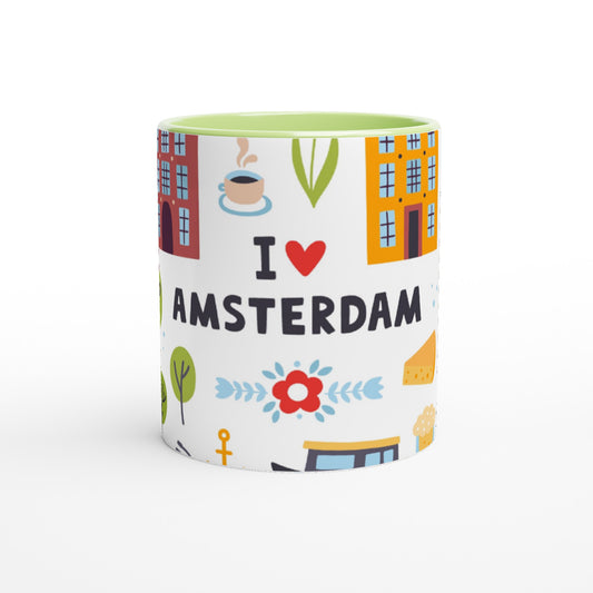 I love Amsterdam - Mokum - Cadeau Mok | Beker in verschillende kleuren!