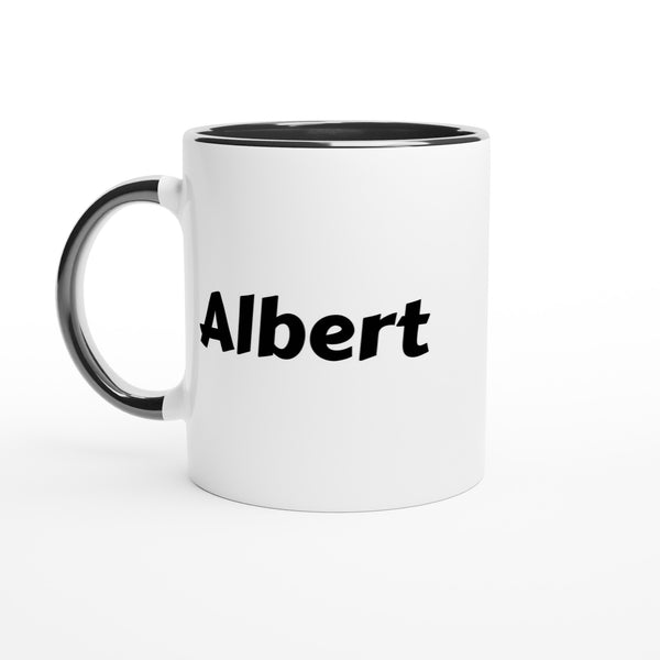 Albert naam cadeau mok - beker - kado collega - moederdag - verjaardag - persoonlijke voornaam mok werknemer - collega | Beker in verschillende kleuren!