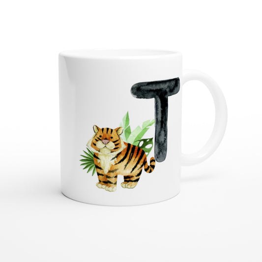 Letter T - Tiger Mok - Beker