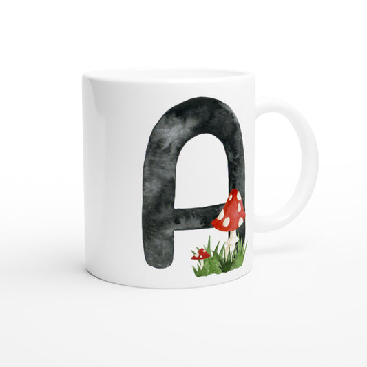 Letter A - paddenstoel Mok - Beker