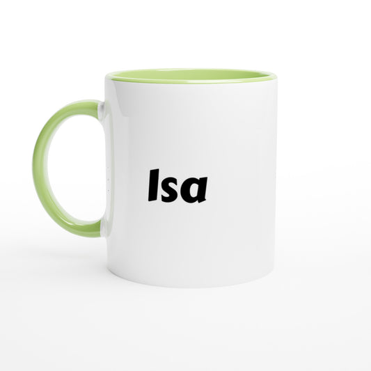Isa naam cadeau mok - beker - kado collega - moederdag - verjaardag - persoonlijke voornaam mok werknemer - collega | Beker in verschillende kleuren!