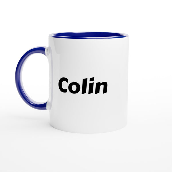 Colin naam cadeau mok - beker - kado collega - moederdag - verjaardag - persoonlijke voornaam mok werknemer - collega | Beker in verschillende kleuren!