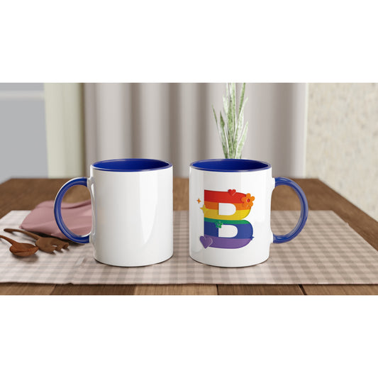 Letter B - Regenboog Mok | Meerdere kleuren!
