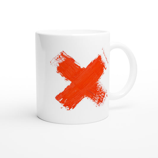 Letter X - Orange Mok - Beker