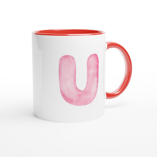 Letter U- Art Mok | Meerdere kleuren!