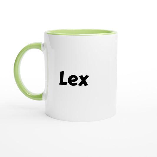 Lex voornaam mok - beker - kado collega - verjaardag - persoonlijke naam collega - cadeau beker in verschillende kleuren!