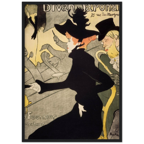 Divan Japonais - Henri de Toulouse-Lautrec | poster | mat papier | houten lijst