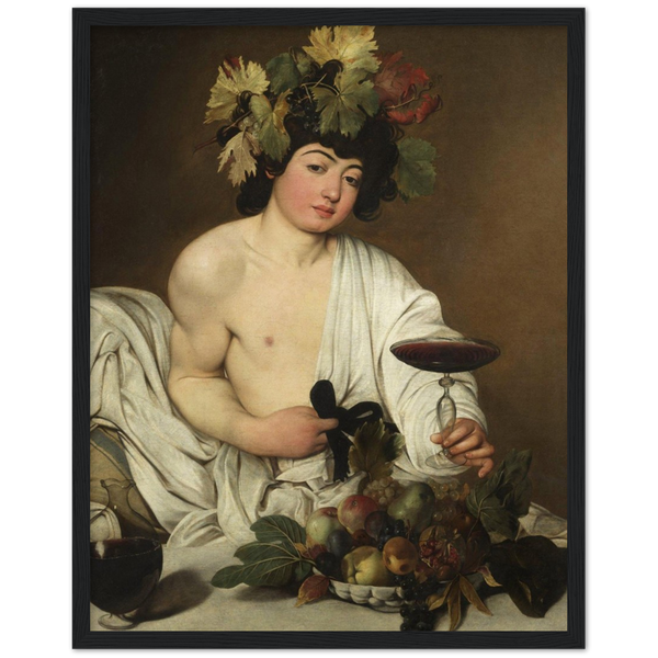 Bacchus - Caravaggio | poster | mat papier | houten lijst