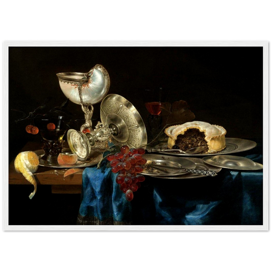 Stilleven - Willem Claesz. Heda | poster | mat papier | houten lijst