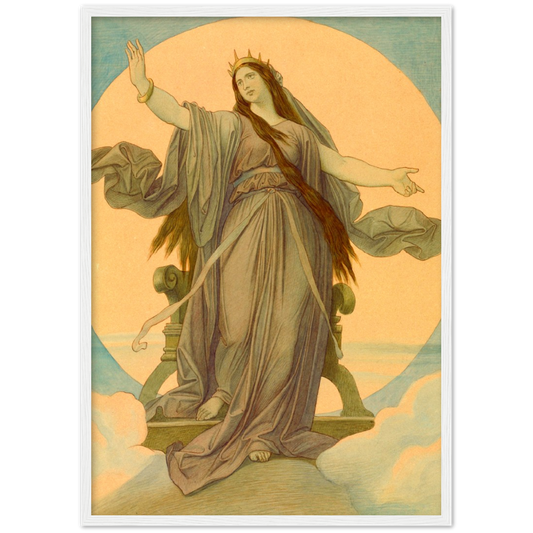 Queen of the Night- Moritz von Schwind  | poster | mat papier | houten lijst