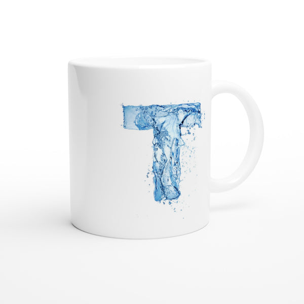 Letter T - Water splash Mok - Beker