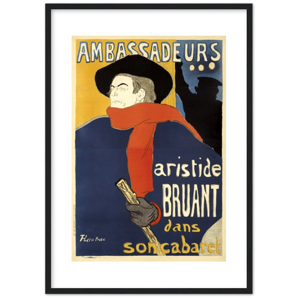 Ambassadeurs - Henri de Toulouse-Lautrec | poster | mat papier | houten lijst
