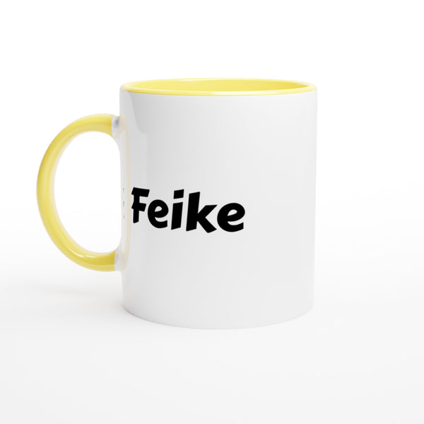 Feike naam cadeau mok - beker - kado collega - moederdag - verjaardag - persoonlijke voornaam mok werknemer - collega | Beker in verschillende kleuren!