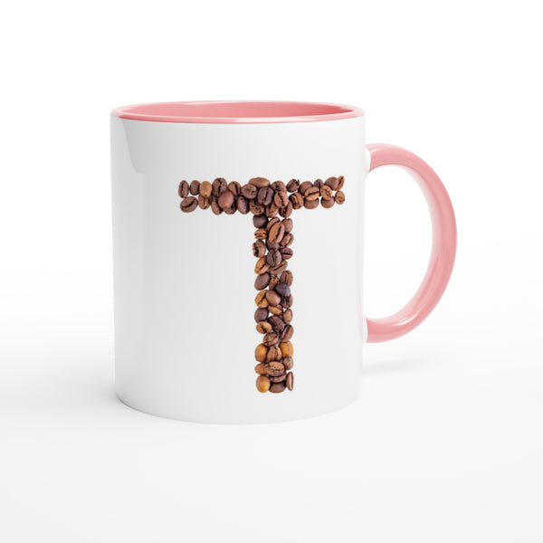 Letter T - Koffie Mok | Meerdere kleuren!