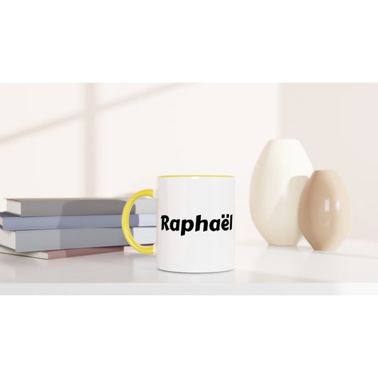Raphaël voornaam mok - beker - kado collega - verjaardag - persoonlijke naam collega - cadeau beker in verschillende kleuren!