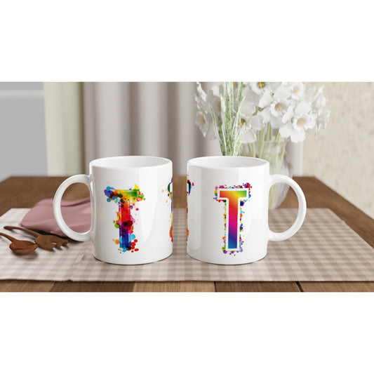 Letter T - Disco Mok - Beker