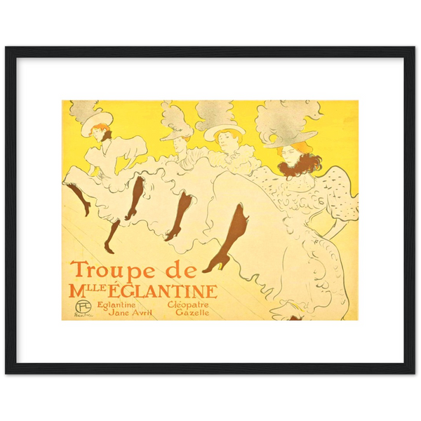 La Troupe de... - Henri de Toulouse-Lautrec | poster | mat papier | houten lijst