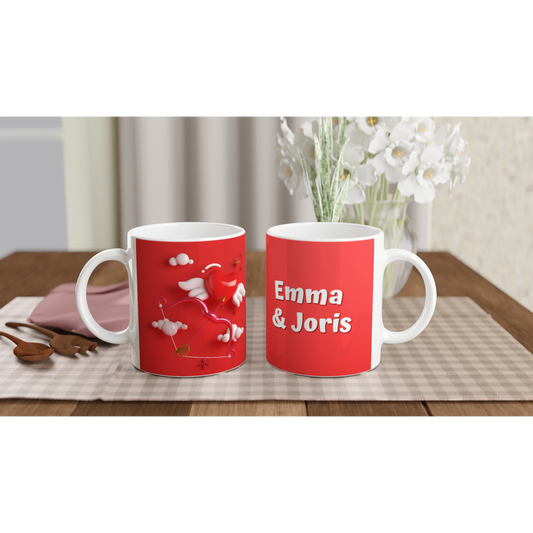 Mok ontwerpen met eigen naam - Valentijn - Love beker - Liefde