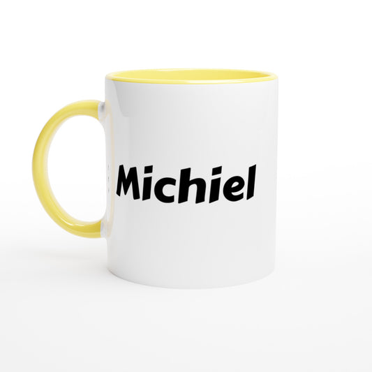 Michiel voornaam mok - beker - kado collega - verjaardag - persoonlijke naam collega - cadeau beker in verschillende kleuren!