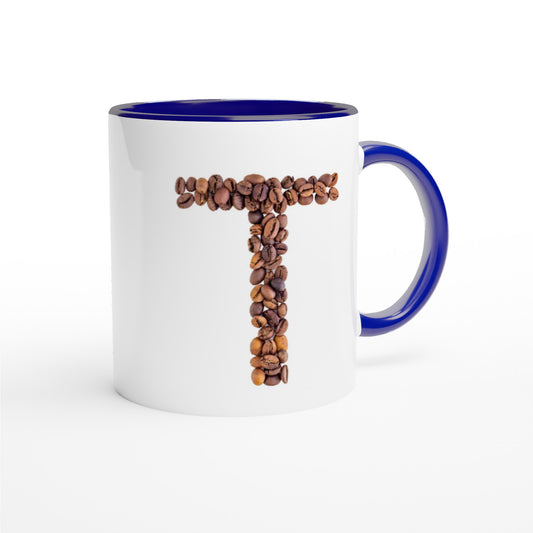Letter T - Koffie Mok | Meerdere kleuren!
