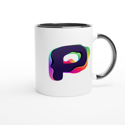 Letter P - Splashing Wave Mok | Meerdere kleuren!