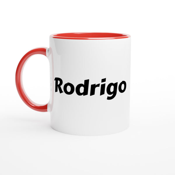 Rodrigo voornaam mok - beker - kado collega - verjaardag - persoonlijke naam collega - cadeau beker in verschillende kleuren!