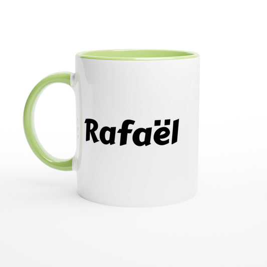 Rafaël voornaam mok - beker - kado collega - verjaardag - persoonlijke naam collega - cadeau beker in verschillende kleuren!