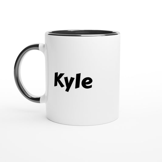 Kyle naam cadeau mok - beker - kado collega - moederdag - verjaardag - persoonlijke voornaam mok werknemer - collega | Beker in verschillende kleuren!