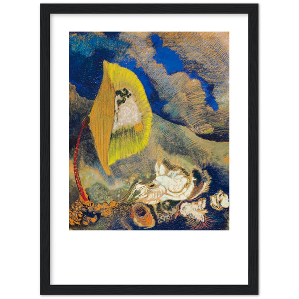 Onderwaterlandschap - Odilon Redon | poster | mat papier | houten lijst