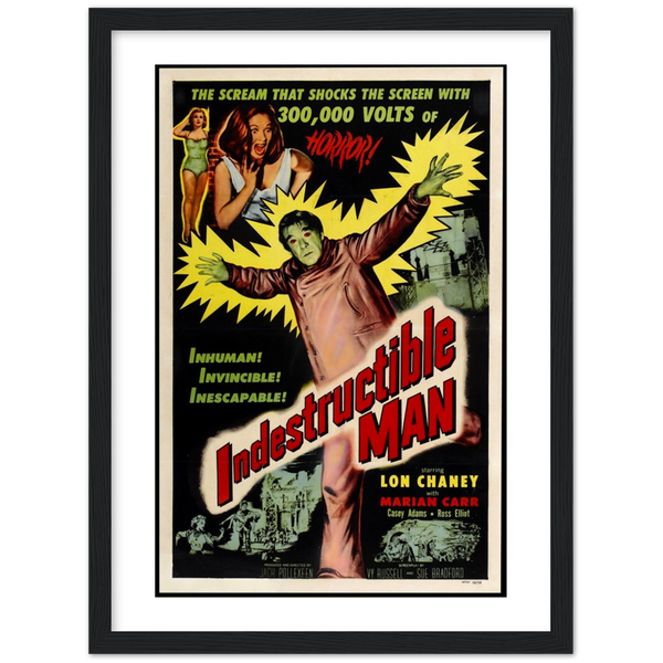 Indestructible Man - Film | poster | mat papier | houten lijst