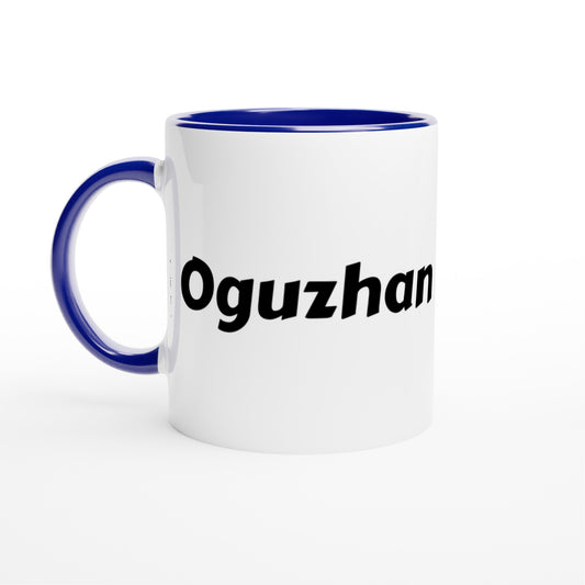 Oguzhan voornaam mok - beker - kado collega - verjaardag - persoonlijke naam collega - cadeau beker in verschillende kleuren!