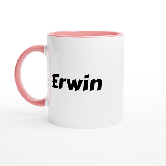 Erwin naam cadeau mok - beker - kado collega - moederdag - verjaardag - persoonlijke voornaam mok werknemer - collega | Beker in verschillende kleuren!