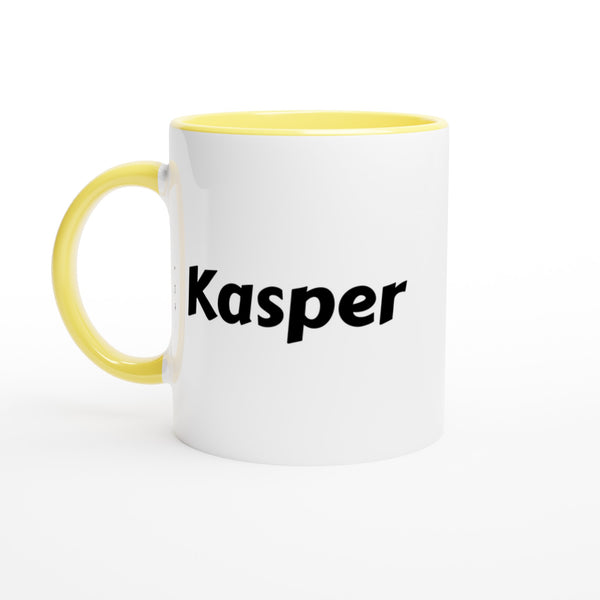 Kasper naam cadeau mok - beker - kado collega - moederdag - verjaardag - persoonlijke voornaam mok werknemer - collega | Beker in verschillende kleuren!