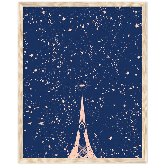 Starry starry night | poster | mat papier | houten lijst