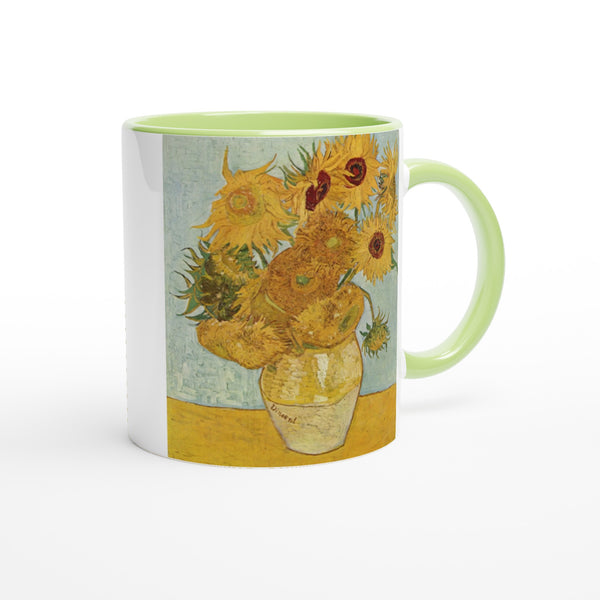 Vincent van Gogh mok - Cadeau - Zonnebloemen Mok | Beker in verschillende kleuren!