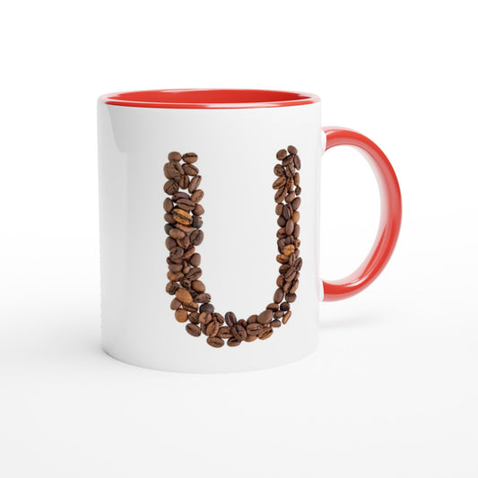 Letter U - Koffie Mok | Meerdere kleuren!