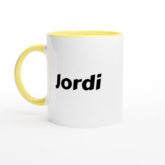 Jordi  naam cadeau mok - beker - kado collega - moederdag - verjaardag - persoonlijke voornaam mok werknemer - collega | Beker in verschillende kleuren!