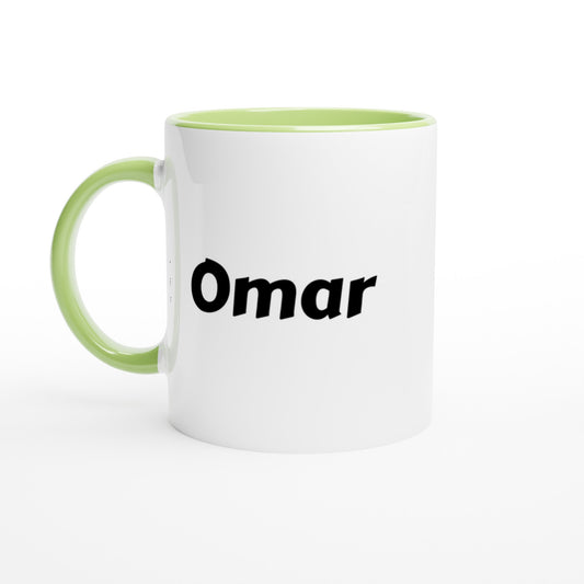 Omar voornaam mok - beker - kado collega - verjaardag - persoonlijke naam collega - cadeau beker in verschillende kleuren!