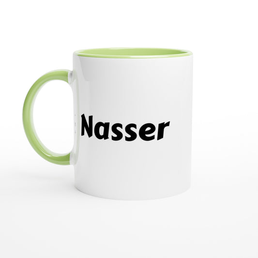 Nasser voornaam mok - beker - kado collega - verjaardag - persoonlijke naam collega - cadeau beker in verschillende kleuren!
