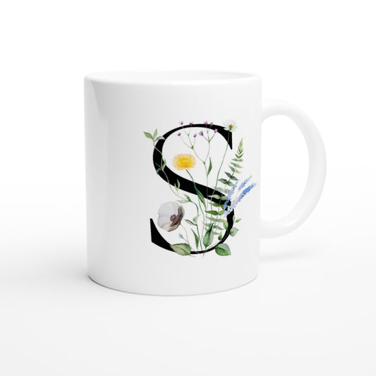Letter S - Flower Mok - Beker
