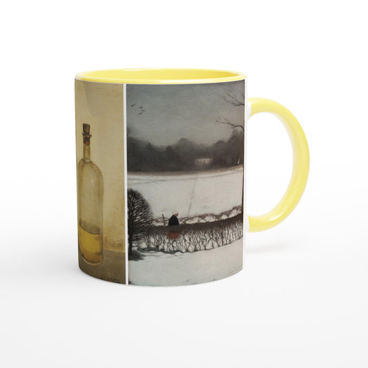 Jan Mankes mok - Cadeau - Wit konijn - Olieflesje - Uitzicht atelier Mok | Beker in verschillende kleuren!