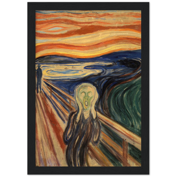 De schreeuw - Edvard Munch | poster | mat papier | houten lijst