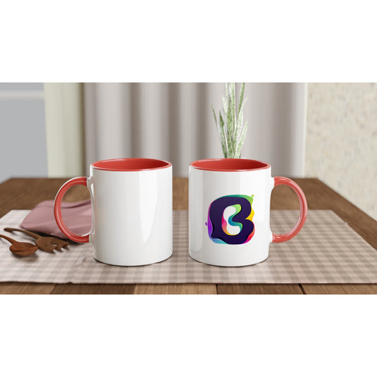 Letter B - Splashing Wave Mok | Meerdere kleuren!