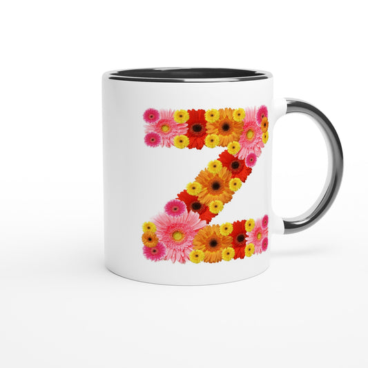 Letter Z - Bloemen Mok | Meerdere kleuren!