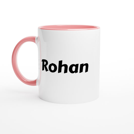 Rohan voornaam mok - beker - kado collega - verjaardag - persoonlijke naam collega - cadeau beker in verschillende kleuren!