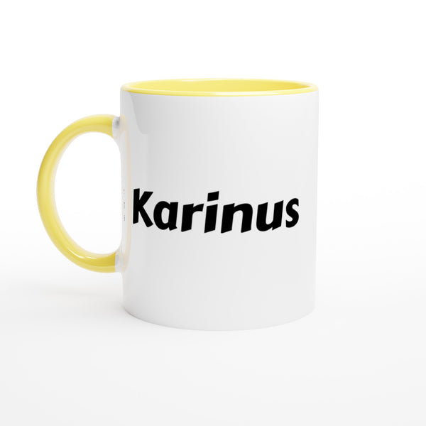 Karinus naam cadeau mok - beker - kado collega - moederdag - verjaardag - persoonlijke voornaam mok werknemer - collega | Beker in verschillende kleuren!