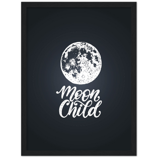 Moon Child | poster | mat papier | houten lijst