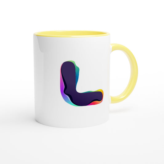Letter L - Splashing Wave Mok | Meerdere kleuren!